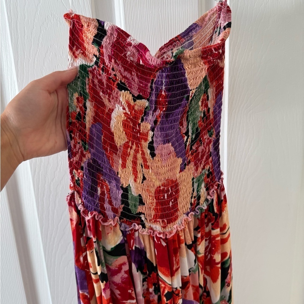 Abel the Label Multicolor Floral Smocked Dress - Picture 2 of 5